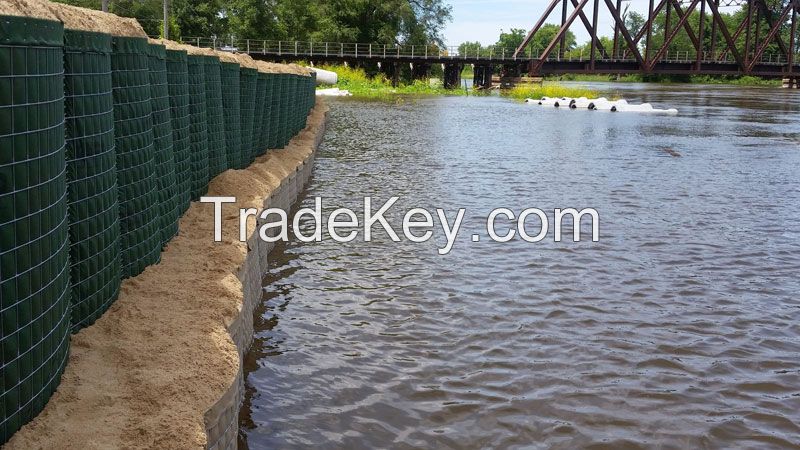 high galvanized hesco flood barriers