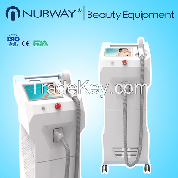 Vertical 810 Nm / 808nm Diode Laser Alexandrite Candela Laser Hair Removal Machine