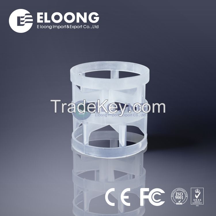 Tower Packing 25mm 38mm 50mm Plastic Pall Ring For Biogas Scrubber
