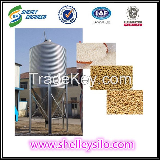 Galvanized chicken feed pig feed grain silo