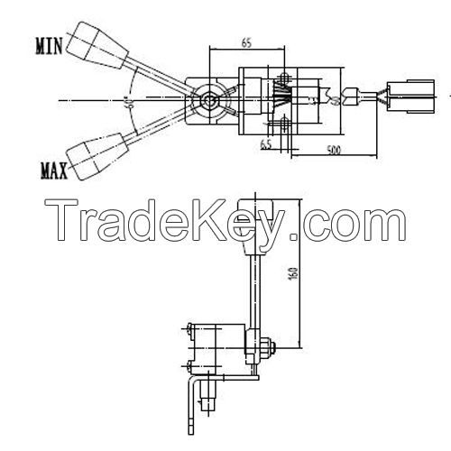 Electronic Remote Throttle With Handle