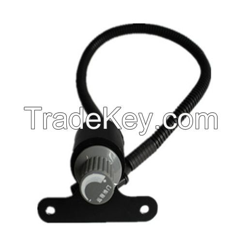 Rotary electronic remote throttle