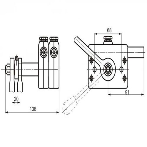 Double valve speed controlofconstruction machinery