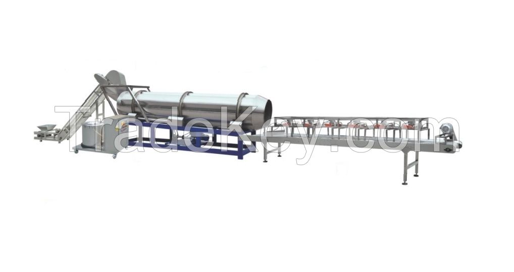Fish feed processing line