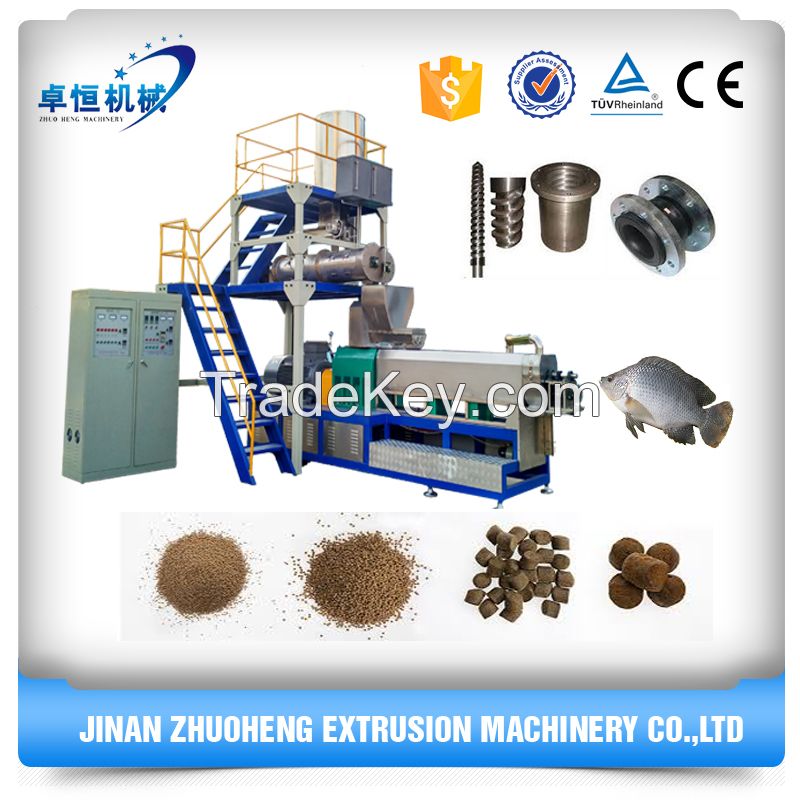 High Capacity Floating / Sinking Fish Feed Processing Machinery