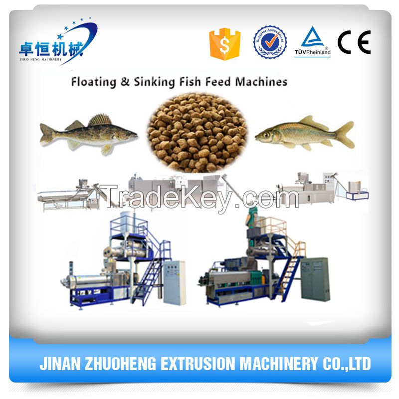 High Capacity Floating / Sinking Fish Feed Processing Machine