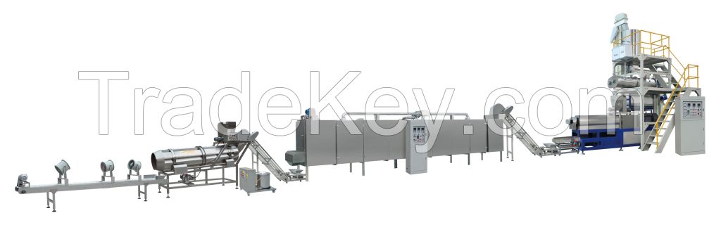 2017 China supplier extruder pet food production line machine