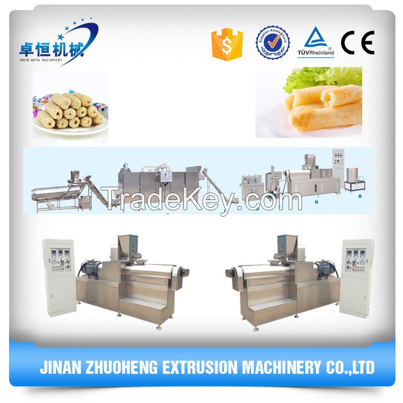 High-efficiency core filled snacks food extruder machine