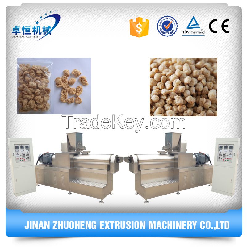 Full Automatic defatted soya protein food production extruder machine