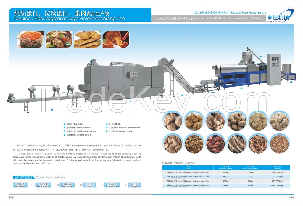 Fully automatic soya meat production extruder machine