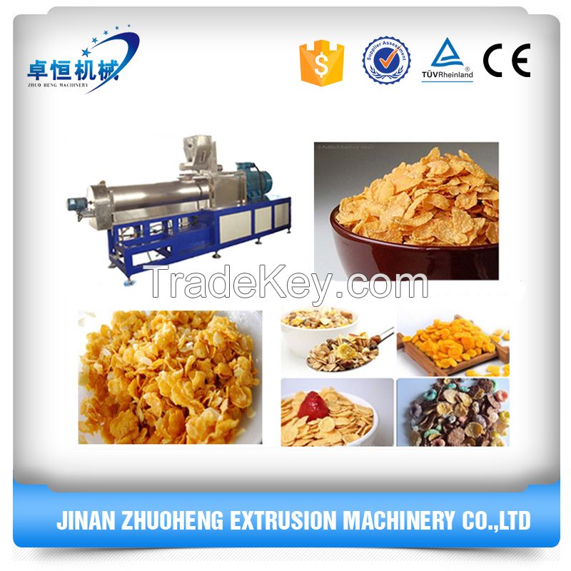 Multifunctional corn flakes machine processing line