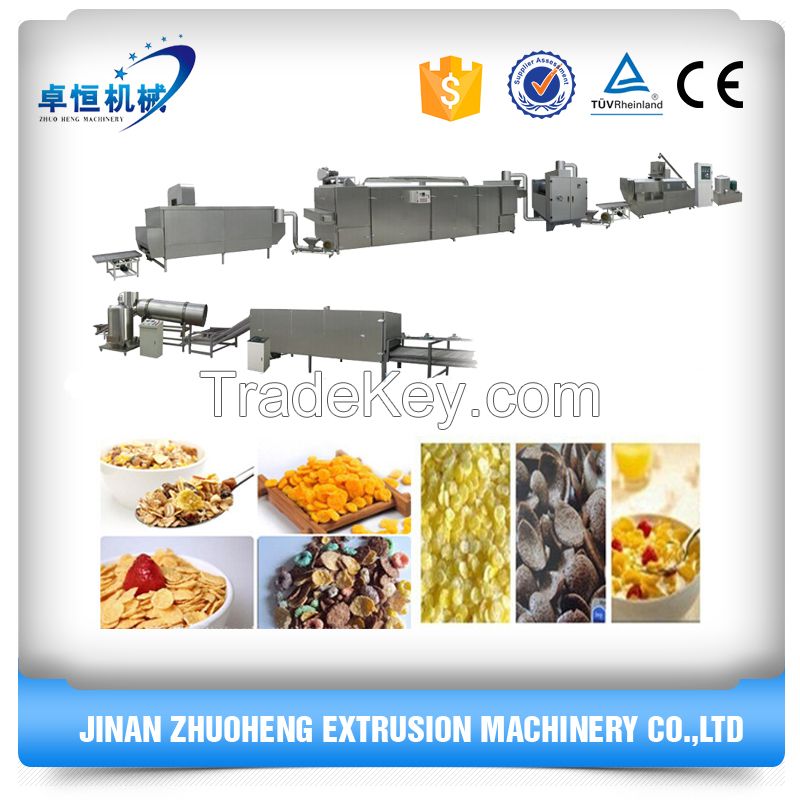 Electric automatic cereal corn flakes making machine