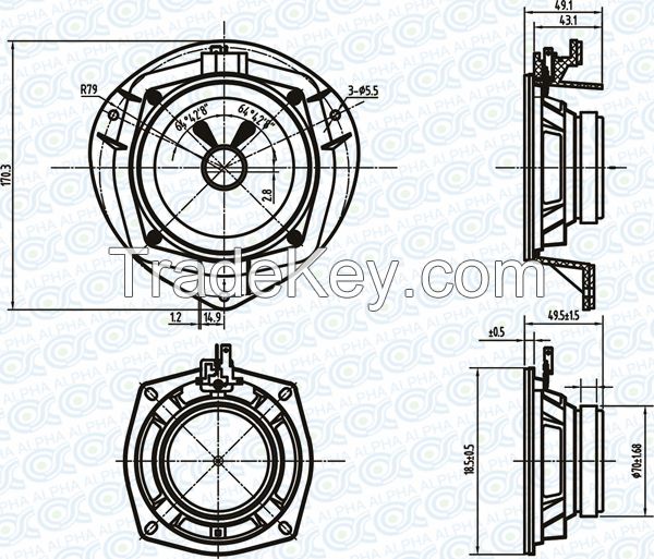 5 Inch Car Audio Speaker Subwoofer