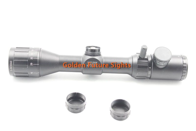 GF0029B Golden Future 3-9x32AO hunting riflescope with Front Parallax Adjustment