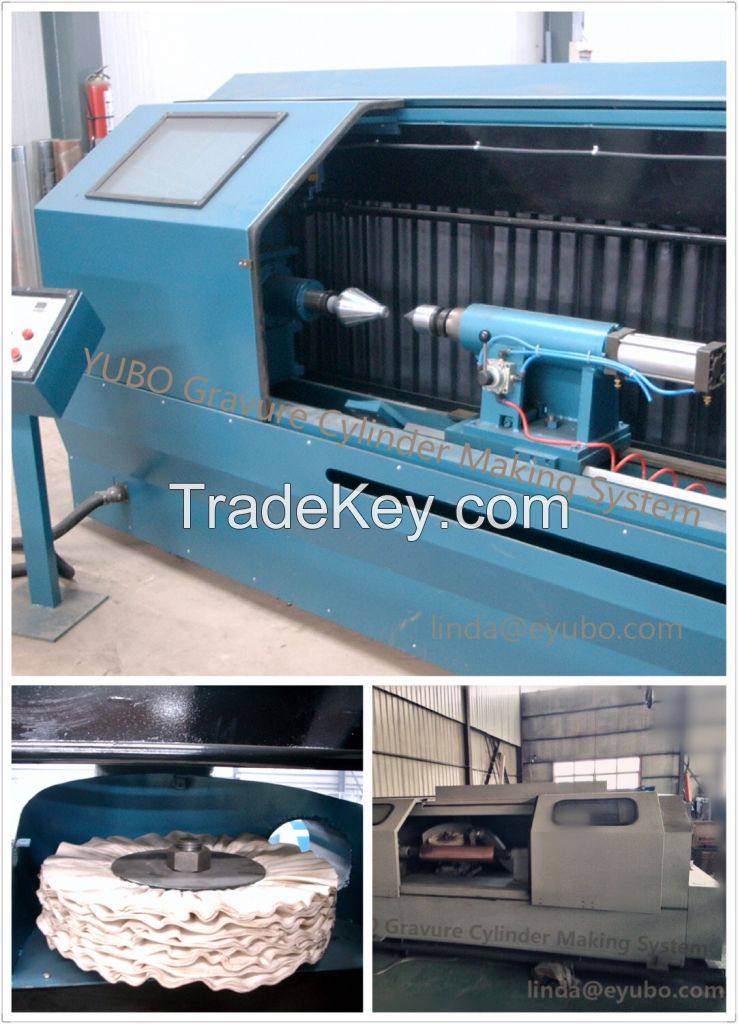 Copper Polishing Machine for rotogravure printing cylinder