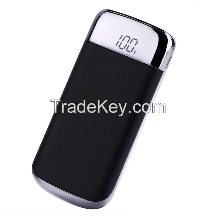 High quality high capacity long lasting power banks 10000mah with LCD display