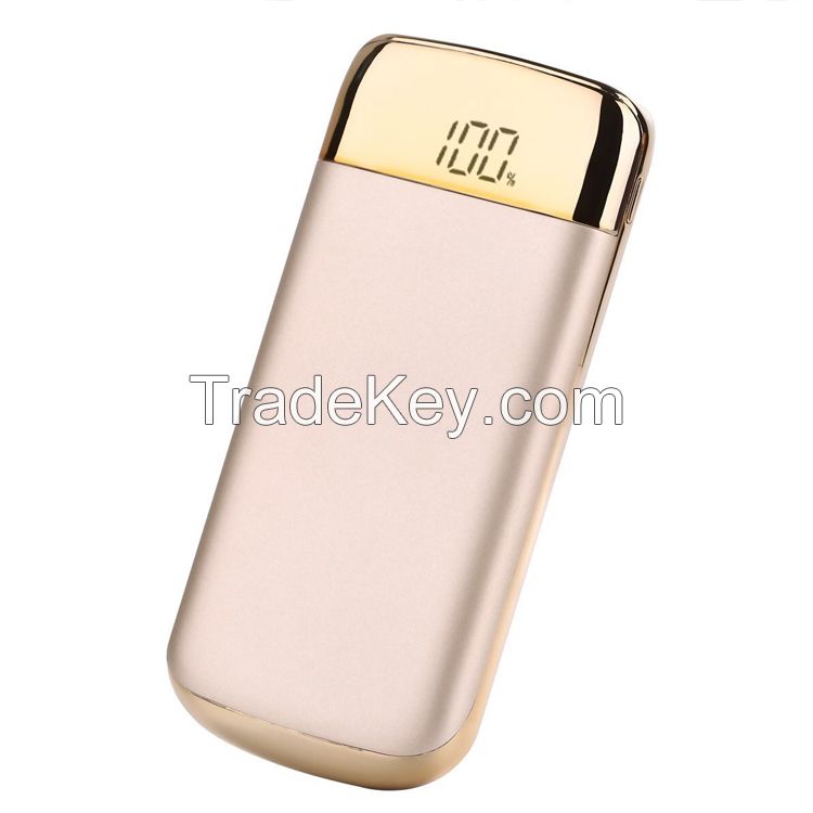 High quality high capacity long lasting power banks 10000mah with LCD display