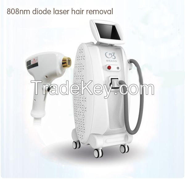 Hair Removal Vertical 808nm Diode Laser Beauty Salon Equipment ATE Equipment