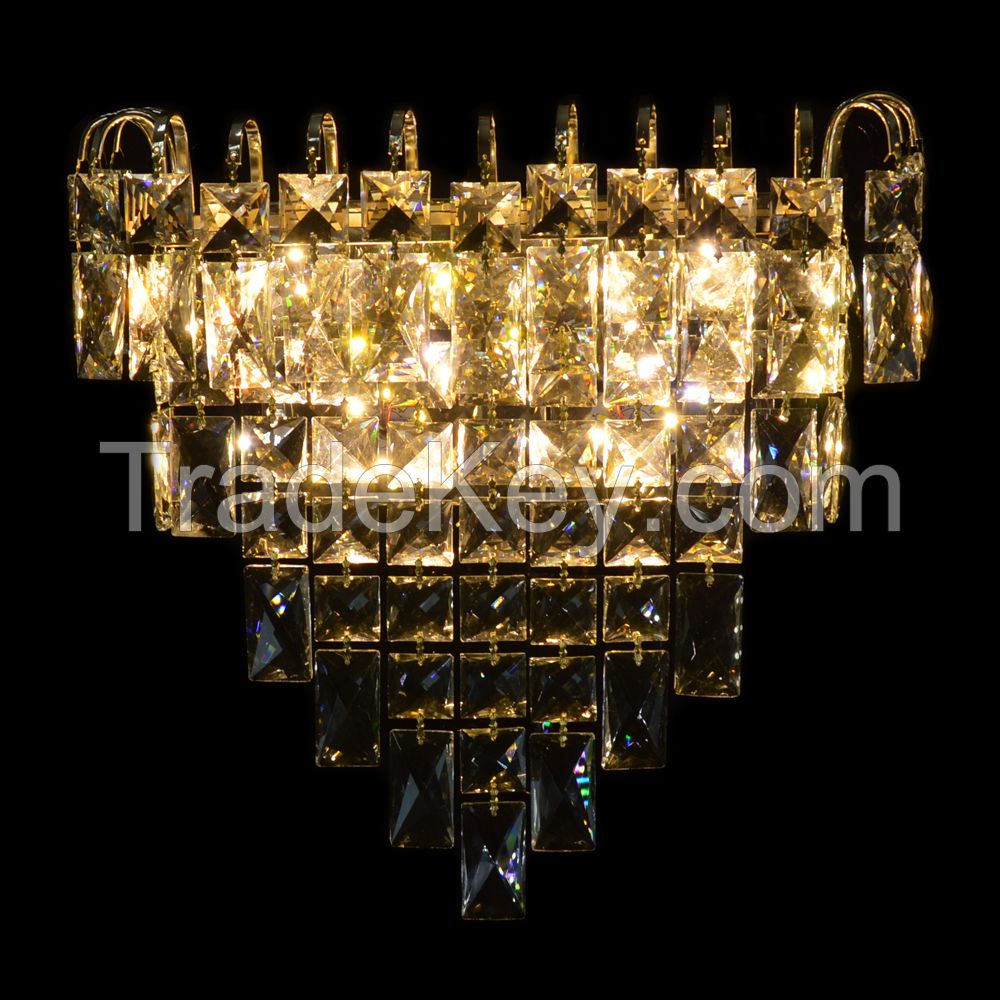 Classic Crystal Wall Light 110v 220v 12v 24v Wall Sconce Glasses Parts Decorative Vintage Crystal Wall Lamp