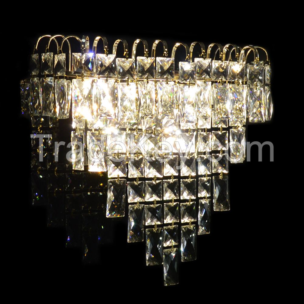 Classic Crystal Wall Light 110v 220v 12v 24v Wall Sconce Glasses Parts Decorative Vintage Crystal Wall Lamp