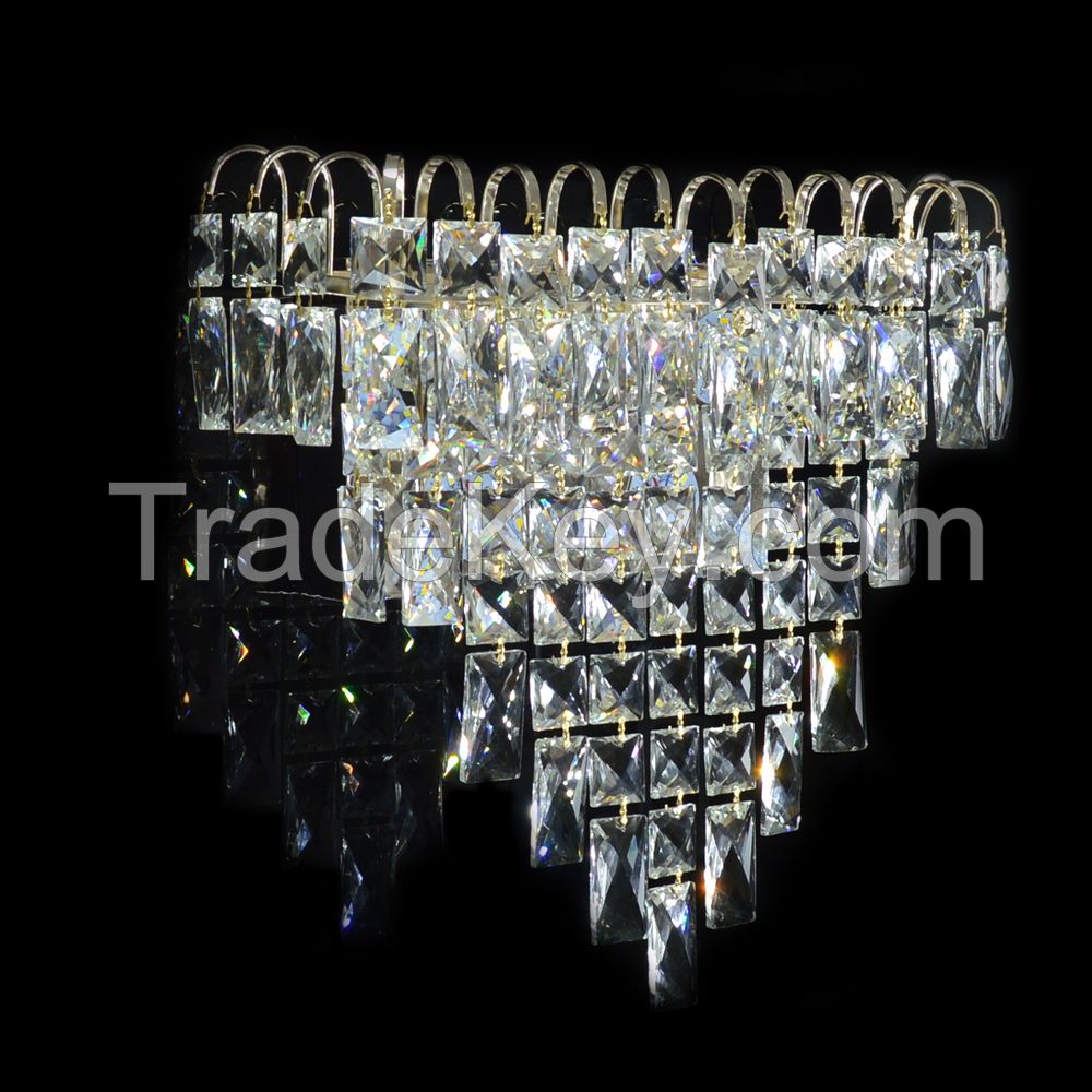 Classic crystal wall light 110v 220v 12v 24v Wall sconce glasses parts decorative vintage crystal wall lamp