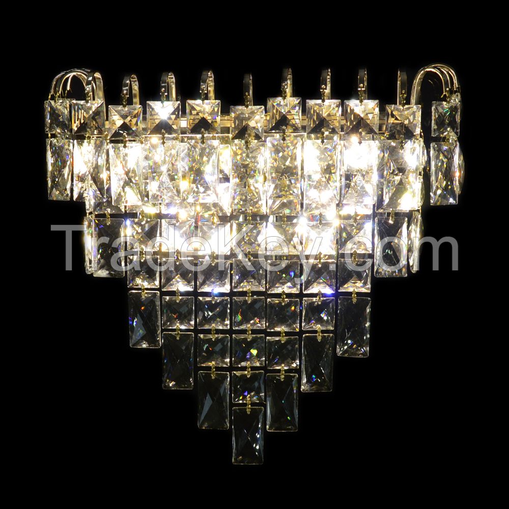 Classic crystal wall light 110v 220v 12v 24v Wall sconce glasses parts decorative vintage crystal wall lamp