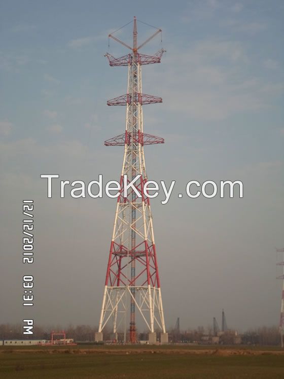 Power transmission steel tube tower