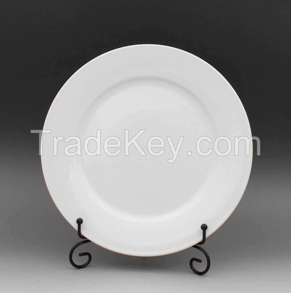 Restaurant Dinnerware Round Rimmed Plates