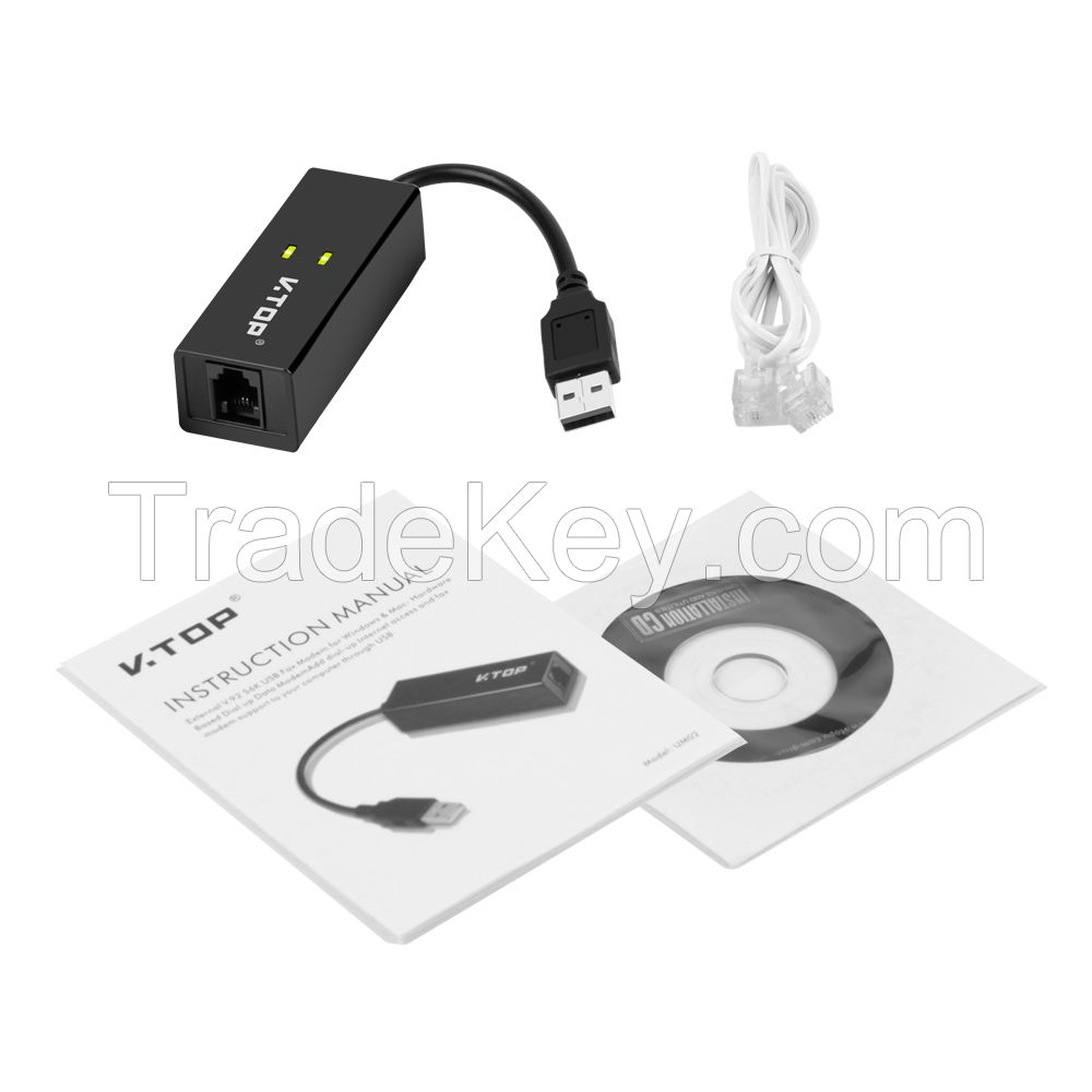 USB2.0 Fax Modem External 56K V.92/V.90