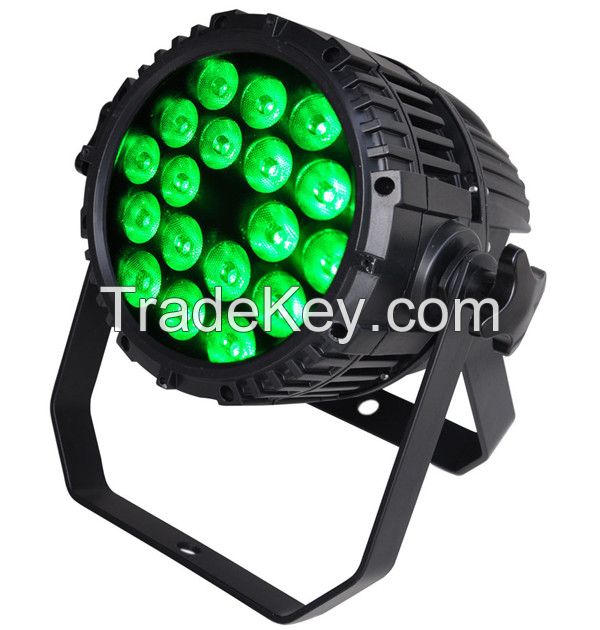 18X15W Silent IP65 Waterproof RGBAW 5in1 LED Par Light Outdoor LED Par