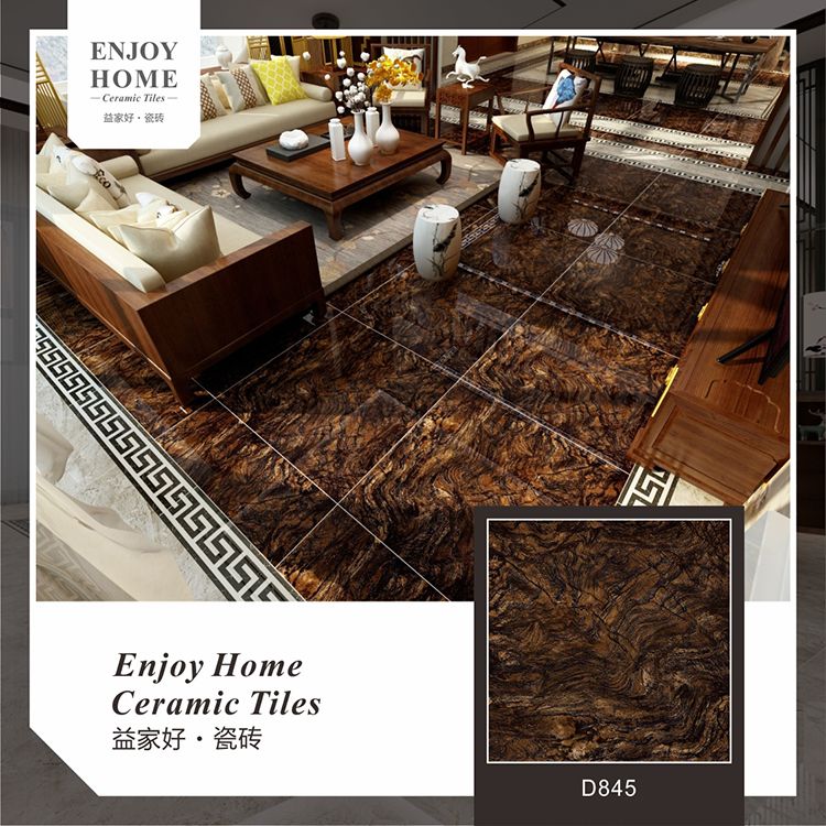 Hong Kong Black Shiny Polished Porcelain Floor Tile - 600 x 600mm  -MALTO1795 