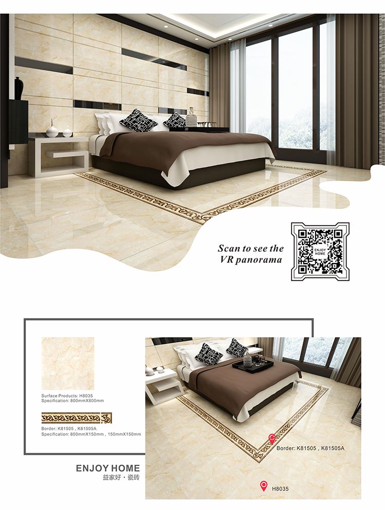 Foshan factory bangladesh hot selling marble-look polished tile sale