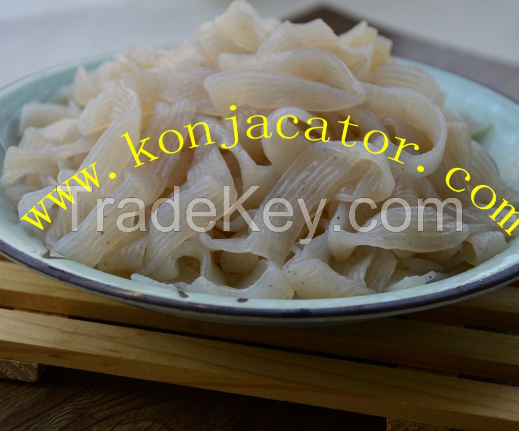 Fat free low calories rich fiber konjac shirataki noodles