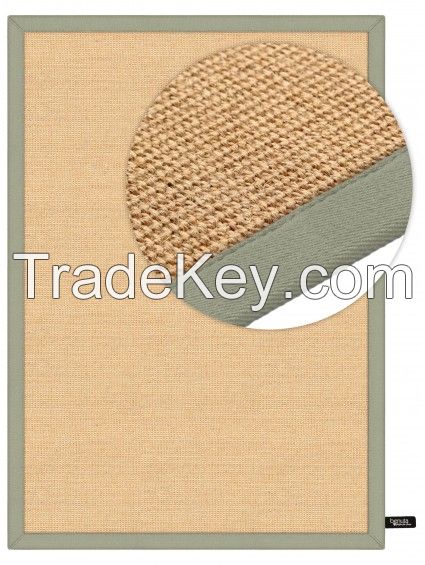 Eco-friendly Raw sisal fiber area rug sisal carpet