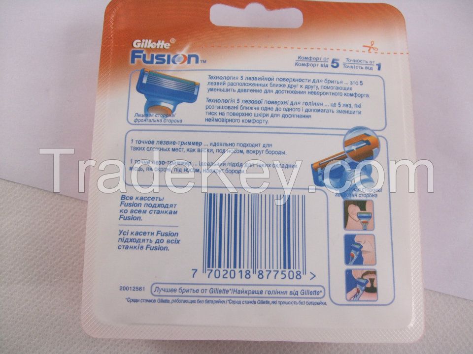  high quality compatible Fusion shaving razor blade in russian package