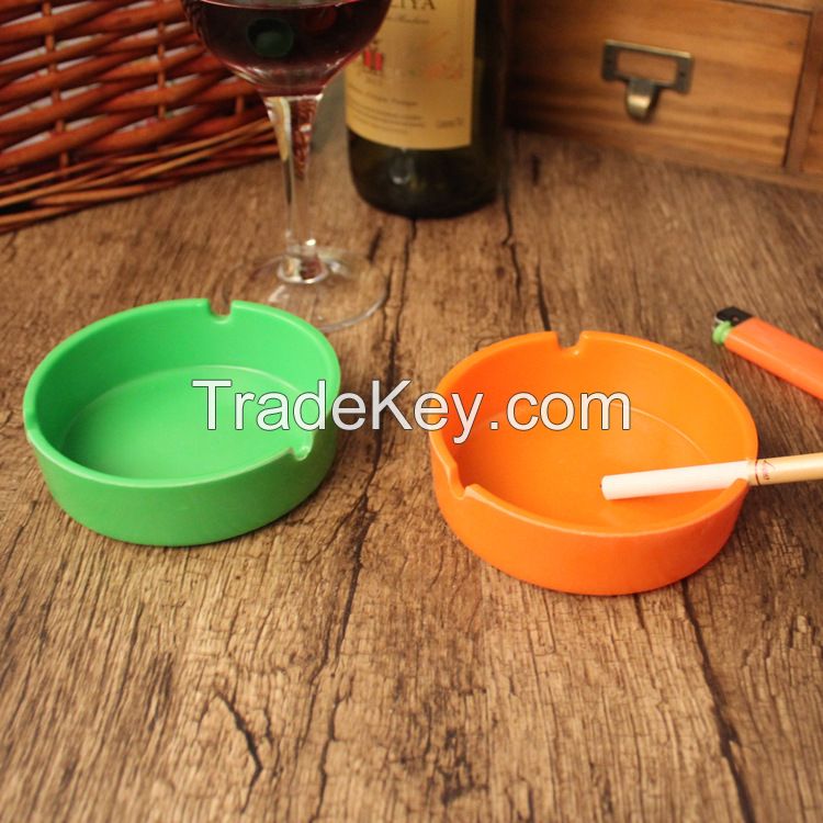 Round shaped plastic melamine ashtray for sale