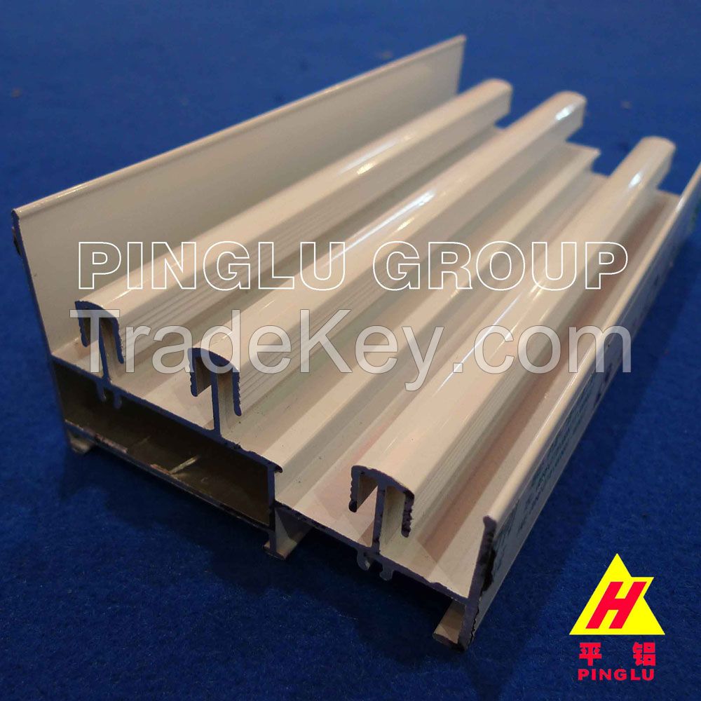 Series extruded aluminum profile for windows and doors
