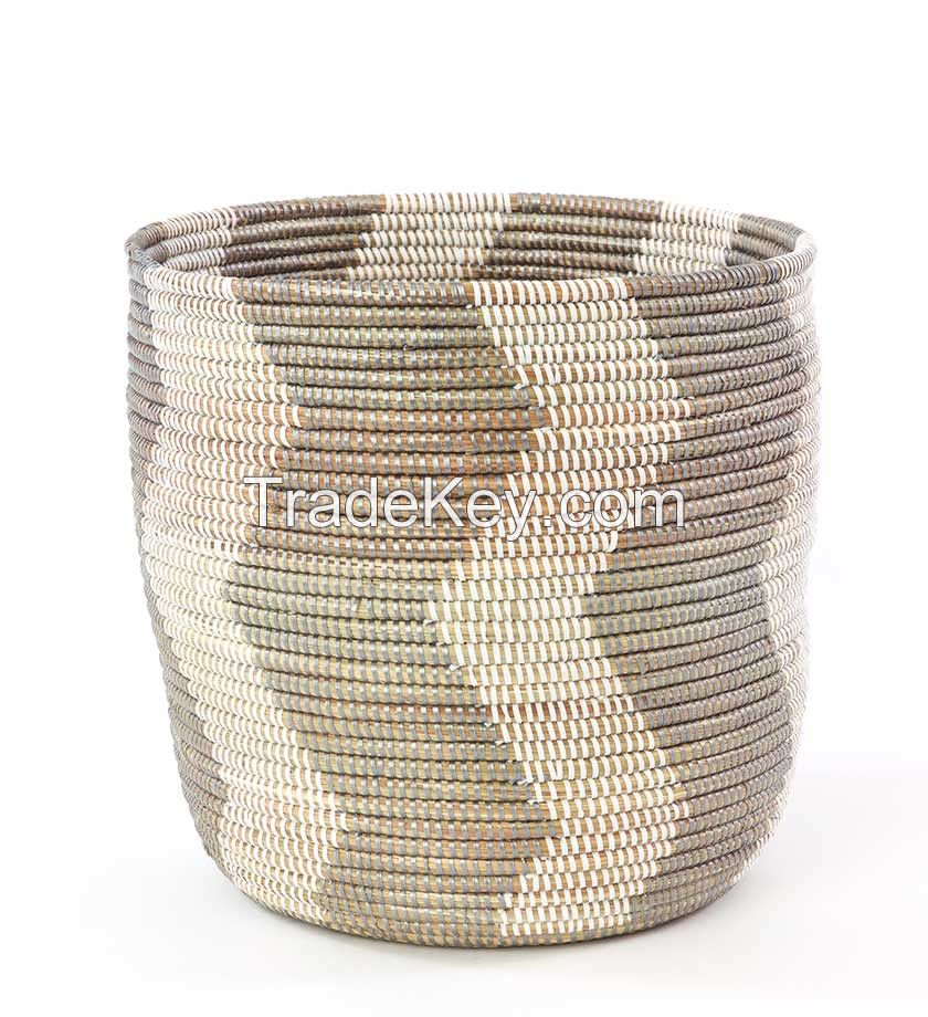 Seagrass coiled basket, storage basket best selling 2017