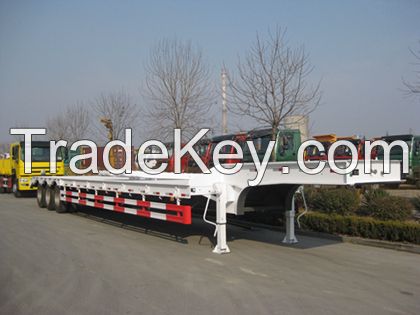 Low Bed Semi Trailer for transport Heavy Duty Equipment and Construction Machinery