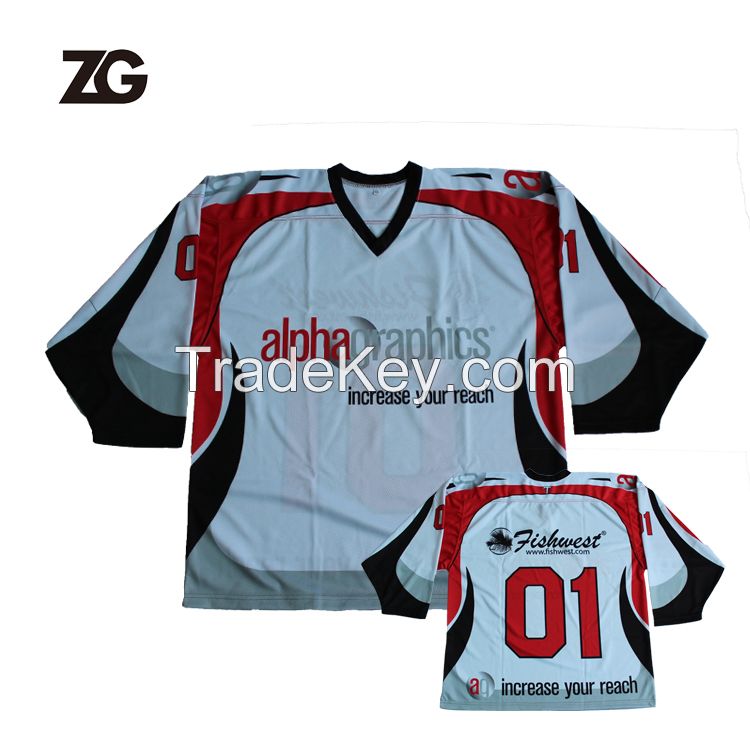 All Over Sublimation Printing Custom Ice Hockey Jersey, Hockey Wear For Teams Clubs