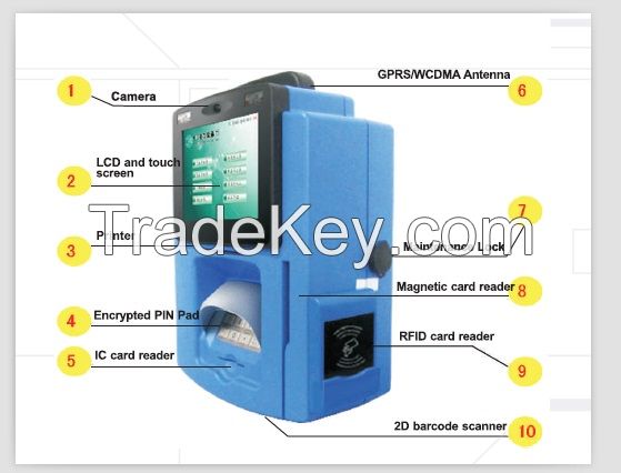 ZT 2312 wall-mounted touch screen payment kiosk 