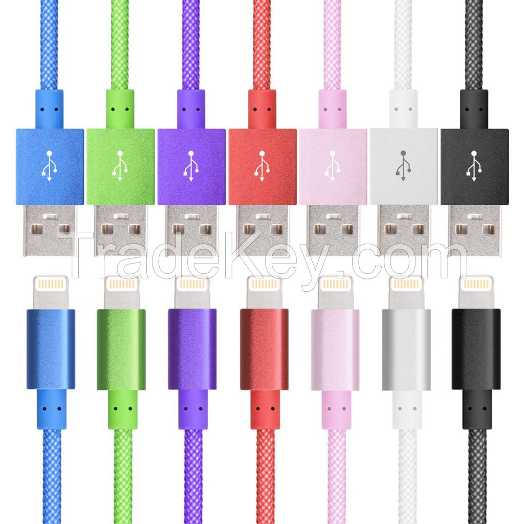 Flat Round MFi Certificated Wholesale USB Charger Cable for iOS