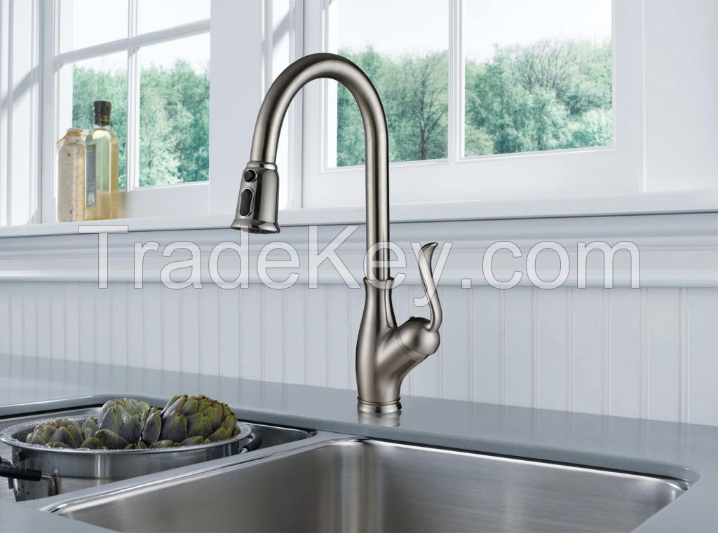 Single Handle Pull-down Kitchen Faucet