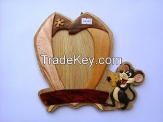 Intarsia wooden frames