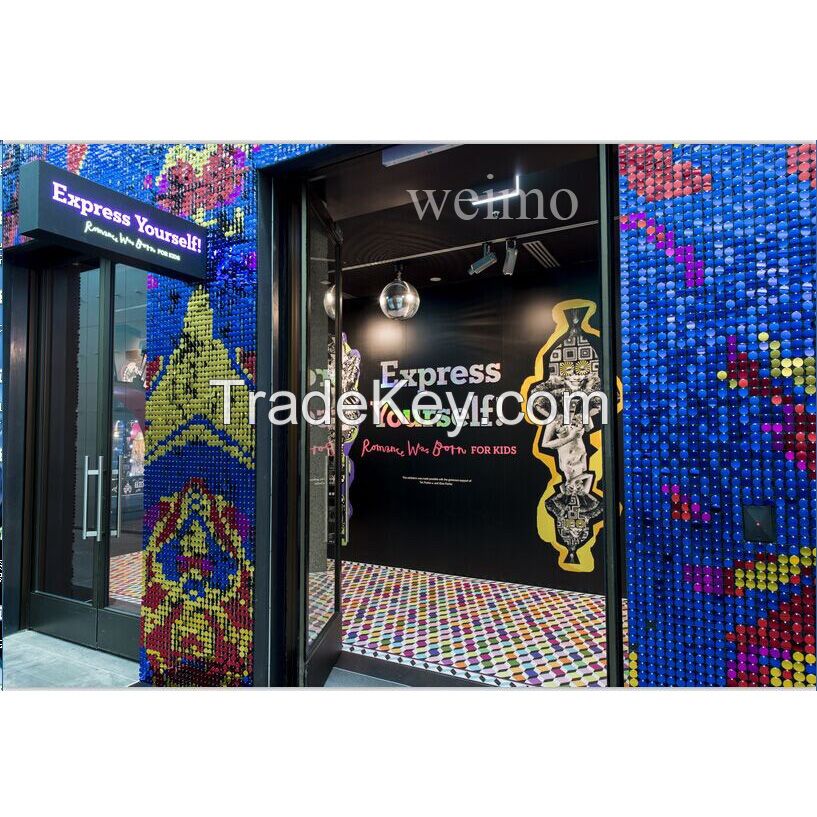 Shiny Decorative Design Sequin Wall Tile