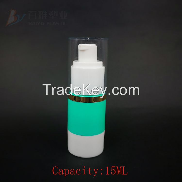 Promotion airless bottle and 15ml 30ml 50ml plastic lotion bottle