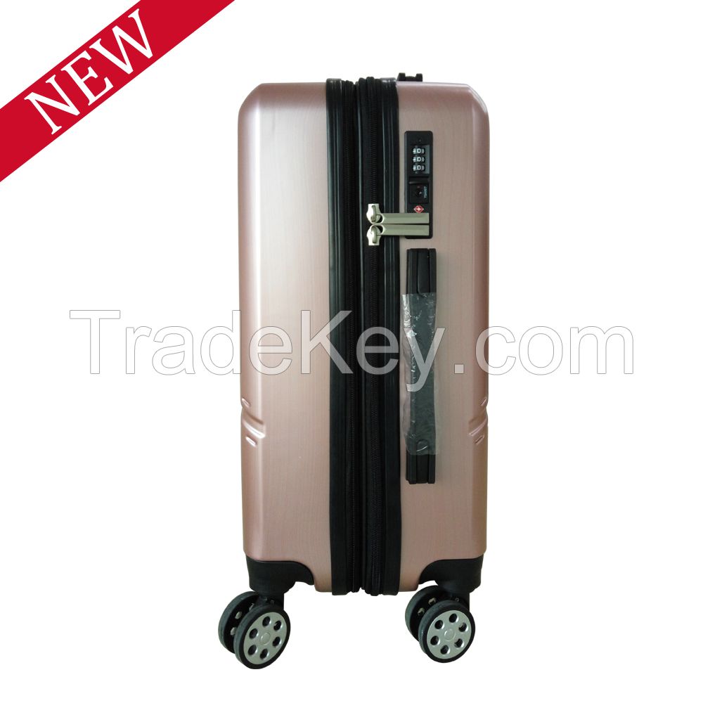 2017 Best Expandable Trolley Luggage Suitace Set With Built-in TSA Lock -Rose Gold