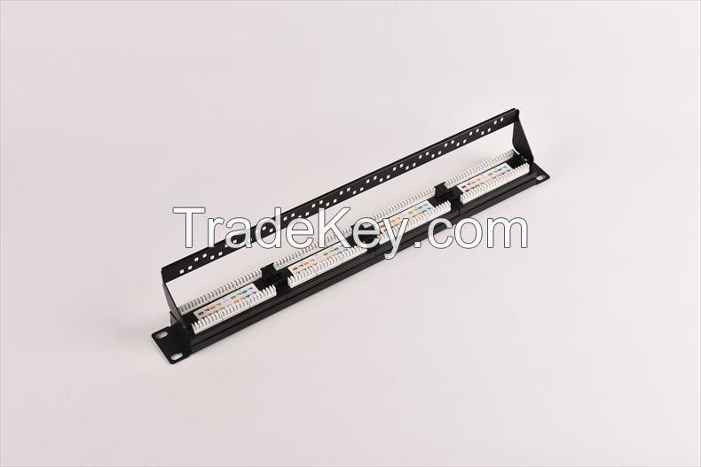 High Quality Cat5e 24 Port Patch Panel Made in China