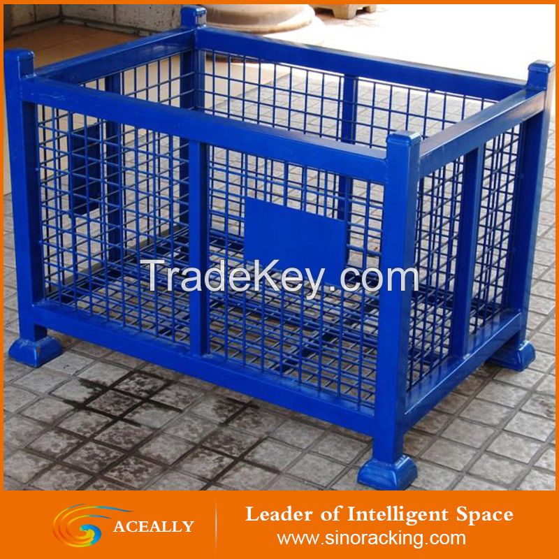 High Quality Folding Storage Metal Steel Cargo Used Wire Container For Sale