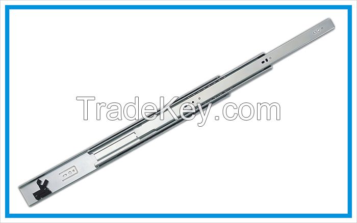 45mm width drawer slide with plastic self-closing device